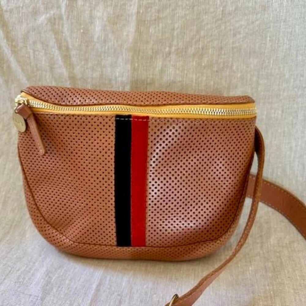Fannypack - Cuoio Perf w/Stripes